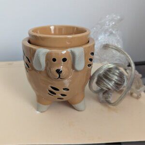 Pink Zebra Textured Doggy wax melt simmer pot